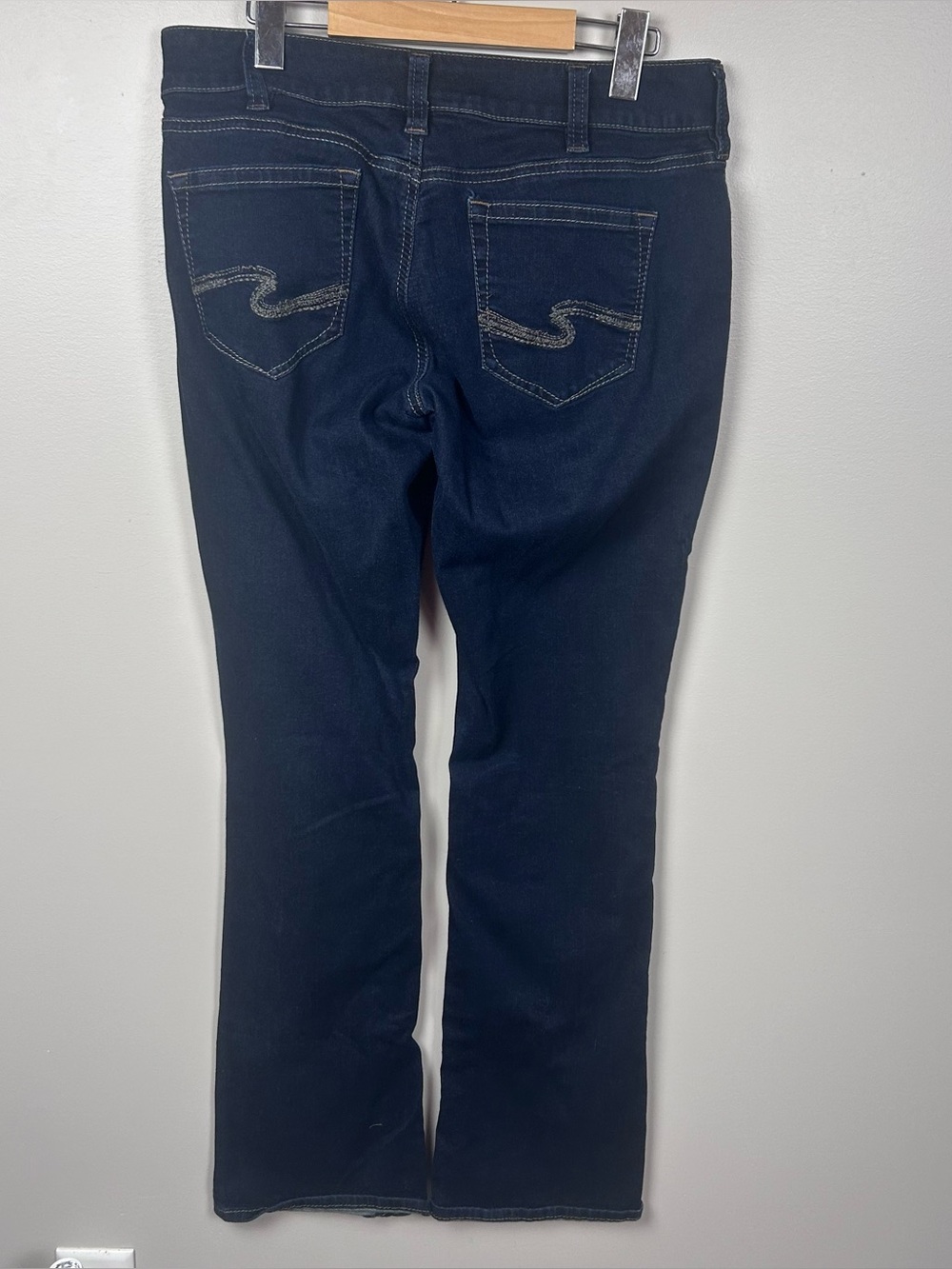 Silver Jeans Suki Slim Boot Womens 32 Dark Wash Stretch Denim Bootcut Jeans - Picture 3 of 10